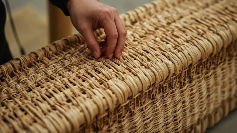 Rieten uitvaartmand gemaakt van wilgentenen